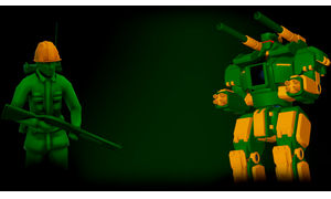 Attack on Toys: Green Army Background