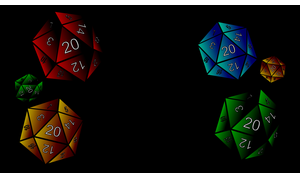 A Bunch of D20s
