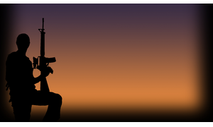Soldier at Dusk