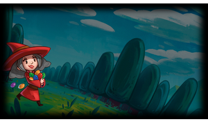 Red Witch Background