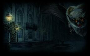 A bat near the cursed mansion