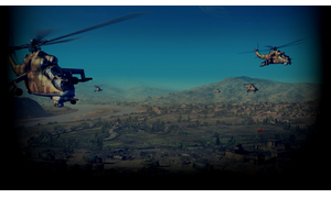 Mi-24s over Afghanistan