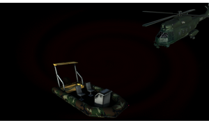 Boat and chopper