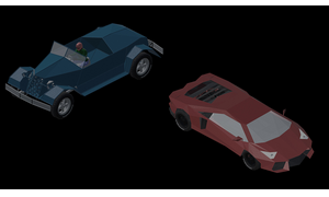 Roadster and Lamborghini