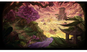 Jade Temple Background