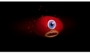 The cyclop with open mouth